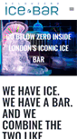 Mobile Screenshot of icebarlondon.com